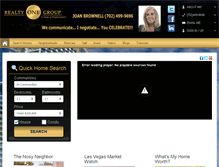 Tablet Screenshot of joansellslasvegashomes.com
